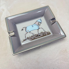 Hermes Paris Ashtray Horce Plate Dish Porcelain Tray Cigar No box picture