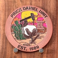 Price Daniel Unit Texas Department Of Criminal Justice Challenge Coin  W#19 picture