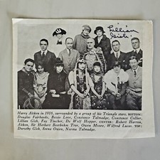 Lillian Gish - Autographed Clipping - Actress - Silent Era - Birth of a Nation picture