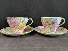 Shelley Rock Garden Chintz Cup and Saucer Pair picture