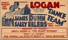 1932 Logan Theatre Monticello IN James Dunn Sally Eilers William Powell Postcard picture