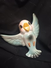 Vintage Lefton Flying Bluebird wall pocket Japan Ceramic 1950s MC picture