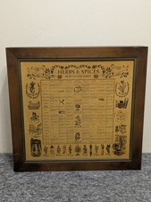Vintage 1965 Three Mountaineers Inc. Herbs Spices Wooden Spice Rack *Very Nice* picture