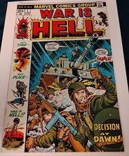 WAR IS HELL #1 Marvel Comic Book Very Fine VF (8.0) Condition - 1973 picture