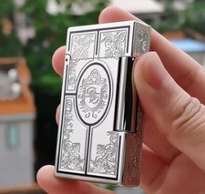 Luxury Retro  Cigarette  Bright Ping Sound  Gas Memorial DP Engraving Lighter picture