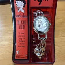 VIntage 2001 Betty Boop Woman’s Watch - Brand New with Pudgy small dog charm  picture