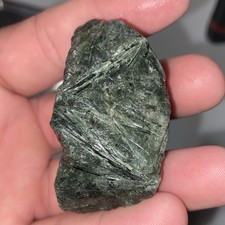 Stunning Green Rutile Quartz Lapidary Rough Stone 2.58 Oz picture