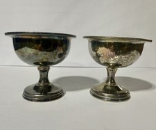 Vintage Hotel Muehlebach Kansas City Silverplate Dessert Compotes – Pair picture