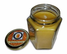 100 Percent  Pure Beeswax Jar Candle, 8 oz, Natural Honey Scent picture