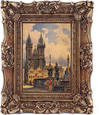 SIKOO 2.5X3.5 Vintage Picture Frame Small Antique Ornate Bronze Gold Photo picture