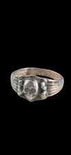 Ring Unique Antique Rare Soldiers Ww1 Central European purple ruby eyes ww2 picture