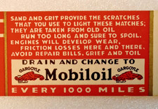 1940's  MOBILOIL - GARGOYLE  -  Salesman's Sample - NrMint picture