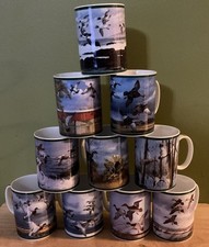 Vintage Danbury Mint Ducks Of North America Collectors Mugs, Set Of 10, picture