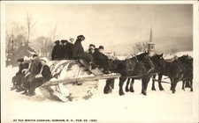 Gorham NH Winter Carnival Snow Roller SHOREY c1920 Real Photo Postcard bhn picture