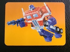 1985 Milton Bradley Transformers Hasbro Optimus Prime Rookie Card #1 Autobot  picture