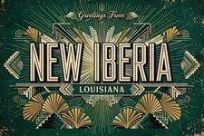 Greetings From New Iberia LOUISIANA 4x6 Modern Postcard E438 picture