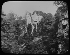 HAWTHORNDEN CASTLE SCOTLAND C1900 Magic Lantern Slide PHOTO SIR WALTER SCOTT picture