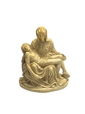 Vintage Sculpture/Statue La Pieta Mary Holding Jesus Crucified/Italy Pellegrian picture