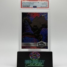2022 Skybox Marvel Metal Universe Black Panther Grandiose PSA 10 #111 Spider-Man picture