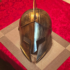 Nicky Bigs Novelties Bronze Spartan Decorative Metal Helmet Reproduction picture