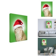 Trademark Fine Art GRL08252-C1419GG John Hovenstine Christmas Cat Canvas 14x19 picture