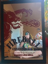 Fireball Whisky Mirror Great For Man Caves Or Bars  3x4 Feet PICK. UP. ONLY  picture