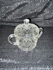 Vintage Prescut Anchor Hocking Pineapple Lidded Sugar Bowl picture