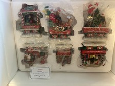 Danbury Mint Yorkie Christmas Express Train Complete Set 6 Cars picture