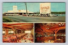 Algonac MI-Michigan, Henry's Restaurant, Advertising, Vintage c1965 Postcard picture