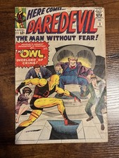 Daredevil #3 First Appearance Of The Owl Stan Lee Marvel 1964 Silver Age picture