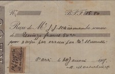 MAURICE MAETERLINCK - PRINTED DOCUMENT SIGNED IN INK 01/10/1901 picture