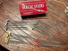 Vintage 1930s Milton Bradley MAGIC STICKS Game 4657 Huge 41pc Replacement Lot picture