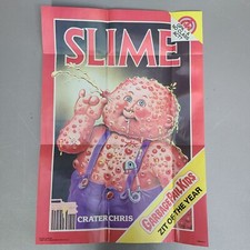 Vintage 1986 GARBAGE PAIL KIDS poster GPK # 8 Slime Magazine picture
