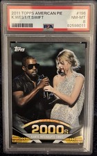 2011 Topps American Pie # 196 Kanye West Taylor Swift PSA 8 NM-MT CLEAN picture