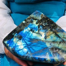 5.69LB Natural Gorgeous Labradorite Quartz Crystal Stone Specimen Healing picture