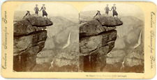 Stereo, USA, California, Yosemite, on Glacier Rock Vintage Stereo Card - Strip picture