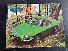 Vintage Fiat 850 Sport Spider Sales Brochure picture
