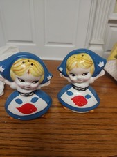Vintage Miss Dairy Queen Saltand Pepper Shakers, ~ VERY CUTE  picture