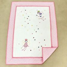 Handmade Fairy Tales Embroidered Hand Stitch Baby/Toddler Cotton Crib Quilt picture