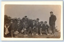 c1910's Japanese Mens Family Kern County California CA #6 RPPC Photo Postcard picture