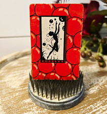 Vintage Art Deco Playing Card, Bubbles Named Card, Trade Swap Card picture