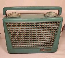 Vintage Olympic Radio Portable Aqua 1950's Untested picture