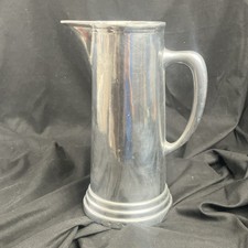 Vintage Pewter Pitcher Unbranded 11 7/8 Inches Tall Well Made Construction Ka2 picture