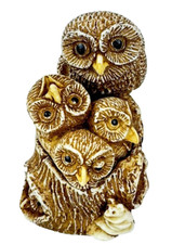 Owl Family Trinket Box SIAB Group VTG Retired Treasure Jest Made in England picture