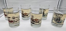 6 Arbys Currier And Ives 1981 Rock Glass picture