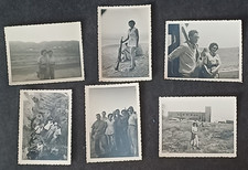 Judaica Israel Army Soldiers Woman 10 Photos vacation meeting 1949 - 1950 B&W VF picture