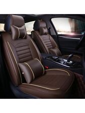 Universal Car Seat Cover Full Set PU Leather 5 Seats Front Rear Seat Cushion picture