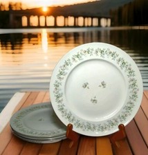 4 JOHANN HAVILAND BAVARIA GERMANY DINNER PLATES FOREVER SPRING 10.50