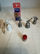 VTG Pewter/Ceramic/Plastic Thimble Lot 6-Hard Rock Hotel, Precious Moments, KY + picture