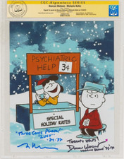 PEANUTS Charlie Brown & Lucy CGC SS SIGNED Duncan Watson & Melanie Kohn Photo picture
